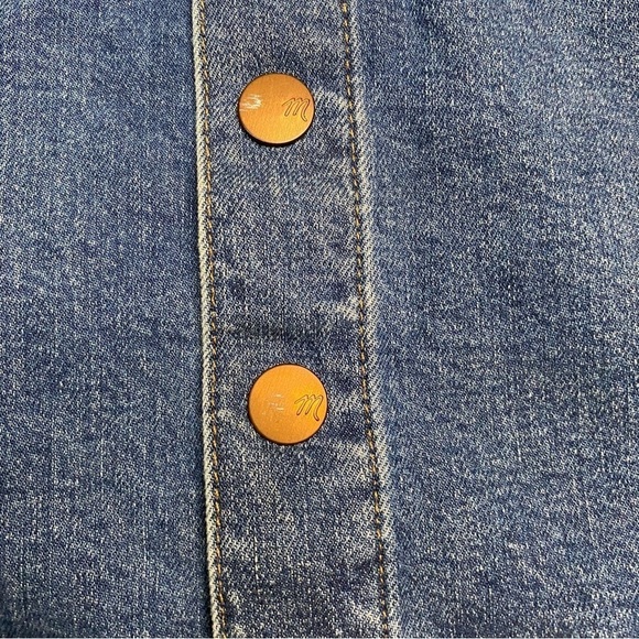 Madewell Stretch Denim Straight Mini
Skirt: Pieced Edition - Size 25/2 - Picture 9 of 11